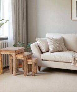 Odisha 100% Solid Mango Wood Nest of Tables