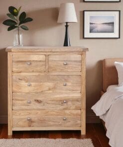 Odisha 100% Solid Mango Wood 2 + 3 Chest of Drawers