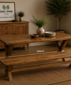 Dorset Mango Wood 2.0M Dining Bench
