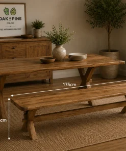 Dorset Mango Wood 1.75M Dining Bench