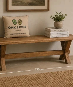 Dorset Mango Wood 1.35M Dining Bench