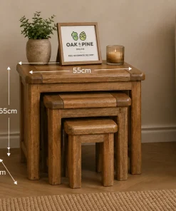 Dorset Mango Wood Nest of 3 Tables