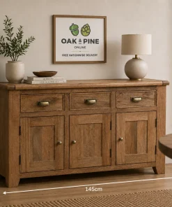 Dorset Mango Wood Large Sideboard Cabinet