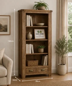 Dorset Mango Wood Large Bookcase