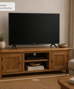 Dorset Mango Wood Large TV Stand Unit