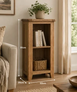 Dorset Mango Wood Small Bookcase / DVD Unit
