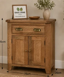 Dorset Mango Wood Slim Hall Cabinet