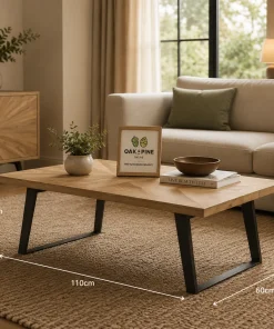 Kodi Solid Mango Wood Sunburst Coffee Table