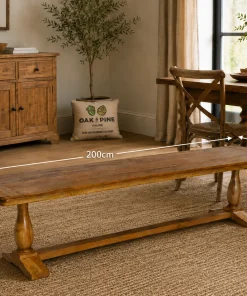 Nalandra Solid Mango Wood 2.0M Dining Bench
