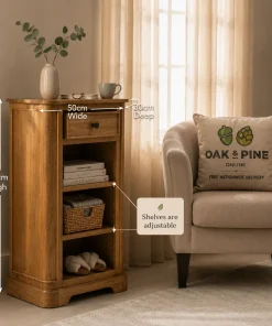Nalandra Solid Mango Wood Small Bookcase