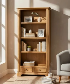 Nalandra Solid Mango Wood Large Bookcase