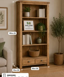 Odisha Solid Mango Wood Large Bookcase