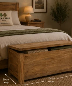 Odisha Solid Mango Wood Blanket Box