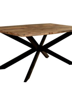 Cube Mango Wood Live Edge Dining Table 1.75 Metre